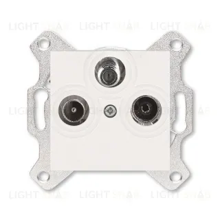 Розетка TV-R-SAT единственная ABB Levit, жемчуг 2CHH083303A6068 2CHH083303A6068