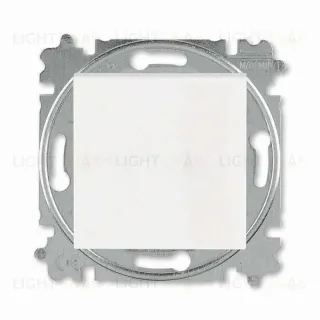 Выключатель кнопочный одноклавишный ABB Levit, 10 А, жемчуг-ледяной 2CHH599145A6068 2CHH599145A6068