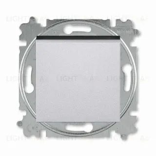 Переключатель одноклавишный ABB Levit (с 2-х мест) 10А, серебро-дымчатый чёрный 2CHH590645A6070 2CHH590645A6070