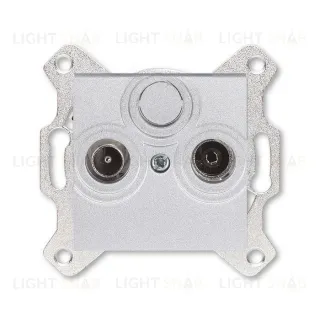 Розетка TV-R проходная ABB Levit, серебро 2CHH083607A6070 2CHH083607A6070