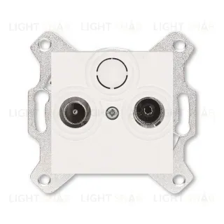 Розетка TV-R проходная ABB Levit, жемчуг 2CHH083607A6068 2CHH083607A6068