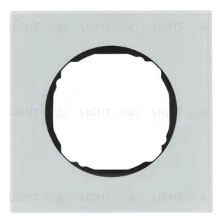 Рамка одинарная для установки заподлицо Berker R.8 стекло полярная белизна 10112609 10112609