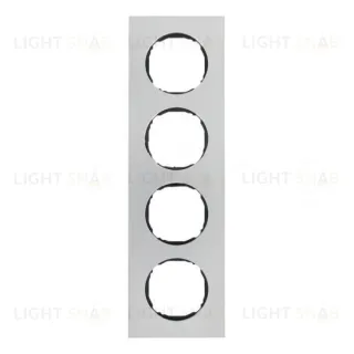 Рамка четверная для установки заподлицо Berker R.8 нержавеющая сталь 10142614 10142614