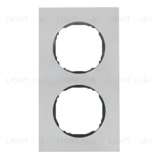 Рамка двойная для установки заподлицо Berker R.8 нержавеющая сталь 10122614 10122614