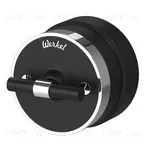 Выключатель поворотный двухклавишный 10А/250В Werkel Vintage черный матовый-хром a058778 a058778