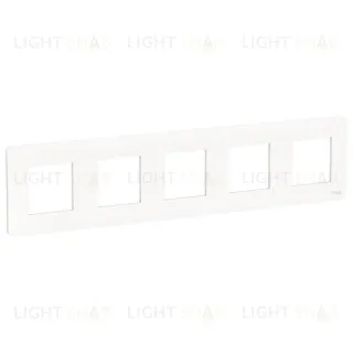 Рамка пятерная Schneider Electric Unica Studio, белый NU201018 NU201018