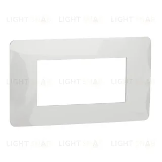 Рамка на 4 модуля с суппортом Schneider Electric Unica Studio, белый NU210418+NU7104 NU210418 + NU7104