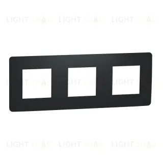 Рамка тройная Schneider Electric Unica Studio, антрацит NU200654 NU200654