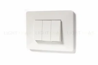 Выключатель 3-х клавишный перекрестный (из 3-х мест) 10А/250 В~ Schneider Unica New, белый NU310518+NU310518+NU310518 NU310518