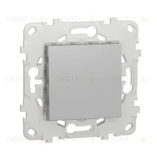 Выключатель одноклавишный 10А/250 В~ Schneider Unica New, алюминий NU520130 NU520130