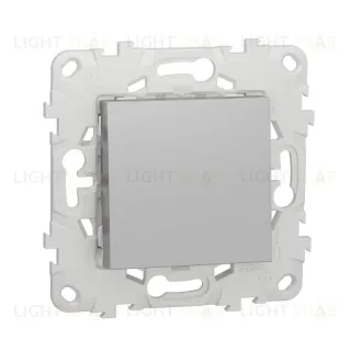 Переключатель одноклавишный на 2 направления (из 2-х мест) 10А/250 В~ Schneider Unica New, алюминий NU520330 NU520330