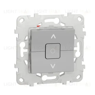 Выключатель управления для жалюзи и рольставней 6А/250 В~ Schneider Unica New, алюминий NU520830 NU520830