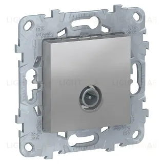 Розетка TV проходная Schneider Unica New, алюминий NU546330 NU546330