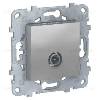 Розетка TV одиночная (звезда), Schneider Unica New, алюминий NU546230 NU546230