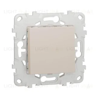 Переключатель одноклавишный на 2 направления (из 2-х мест) 10А/250 В~ Schneider Unica New, бежевый NU520344 NU520344