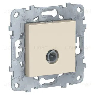 Розетка TV проходная Schneider Unica New, бежевый NU546344 NU546344