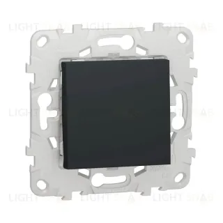 Переключатель одноклавишный на 2 направления (из 2-х мест) 10А/250 В~ Schneider Unica New, антрацит NU520354 NU520354