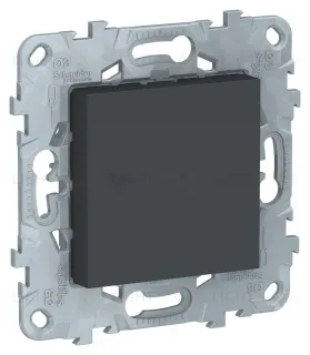 Заглушка с суппортом Schneider Unica New, антрацит NU586654 NU586654
