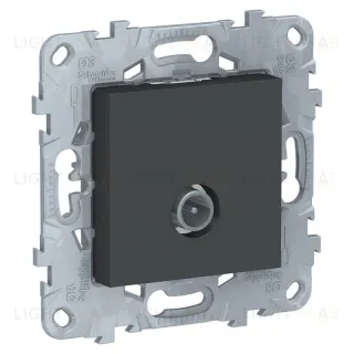 Розетка TV проходная Schneider Unica New, антрацит NU546354 NU546354