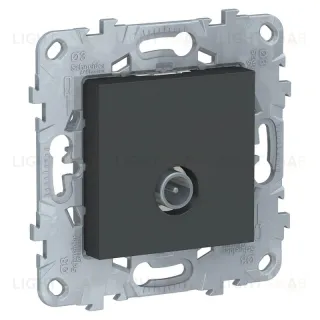 Розетка TV одиночная (звезда), Schneider Unica New, антрацит NU546254 NU546254