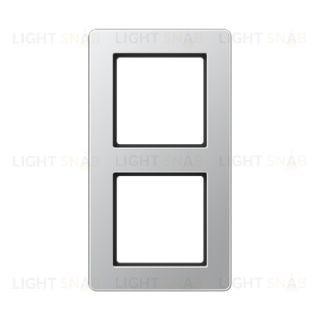 Рамка двойная Jung A Flow алюминий AF582BFAL AF582BFAL