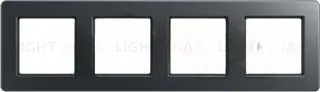 Рамка четверная Jung A Flow антрацит матовый AF584BFANM AF584BFANM