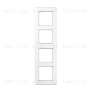 Рамка четверная Jung A Flow белый глянцевый AF584BFWW AF584BFWW