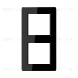 Рамка двойная Jung A Flow черный глянцевый AF582BFSW AF582BFSW