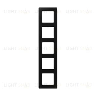 Рамка пятерная Jung A Flow черный матовый AF585BFSWM AF585BFSWM