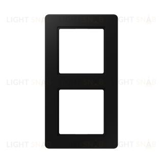 Рамка двойная Jung A Flow черный матовый AF582BFSWM AF582BFSWM