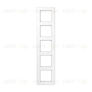 Рамка пятерная Jung A Flow белый глянцевый AF585BFWW AF585BFWW