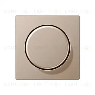 Светорегулятор JUNG поворотно-нажимной LED 3-60Вт., 20-210Вт ламп накал. и галог., шампань 1730DD+A1540CH 1730DD + A1540CH