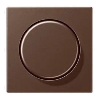 Светорегулятор JUNG поворотно-нажимной LED 3-60Вт., 20-210Вт ламп накал. и галог., мокко 1730DD+A1540MO 1730DD + A1540MO