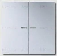 Выключатель двухклавишный с подсветкой Jung, 10А/250В 505u5+A595KO5AL 505u5 + A595KO5AL