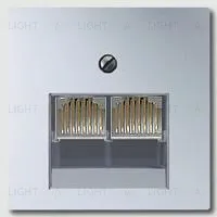 Розетка телефонная двойная Jung RJ11 EPUAE8-8UPO+A569-2BFPLUAAL EPUAE8-8UPO + A569-2BFPLUAAL