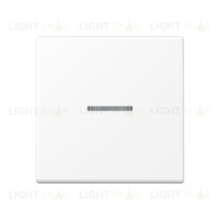 Выключатель одноклавишный с подсветкой (вкл/выкл с 2-х мест) Jung 10А/250В белый матовый 501u+90+A590KO5WWM 501u + 90 + A590KO5WWM