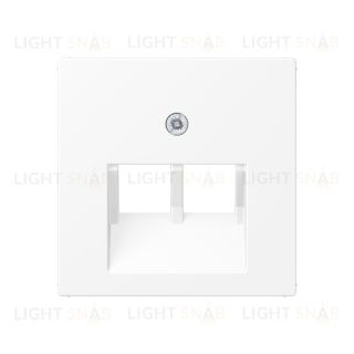 Розетка компьютерная двойная RJ45 6-й кат. Jung белый матовый EPUAE8-8UPOK6+A569-2BFPLUAWWM EPUAE8-8UPOK6 + A569-2BFPLUAWWM