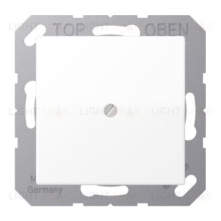 Вывод кабеля с суппортом Jung белый матовый A590BFAWWM A590BFAWWM