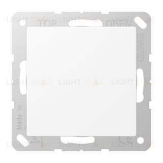Заглушка с опорной пластиной Jung белый матовый A594-0WWM A594-0WWM