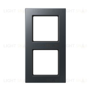 Рамка двойная Jung A 550 антрацит матовый A5582BFANM A5582BFANM