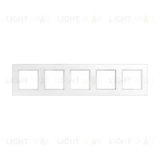Рамка пятерная Jung A 550 белый матовый A5585BFWWM A5585BFWWM
