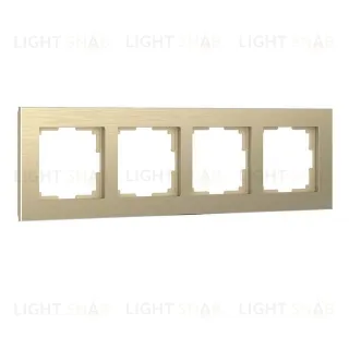 Рамка четверная Werkel Aluminium, шампань алюминий a052315 a052315