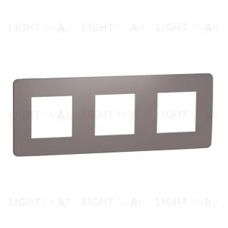 Рамка тройная Schneider Electric Unica Studio Color, шоколад-белый NU280616 NU280616