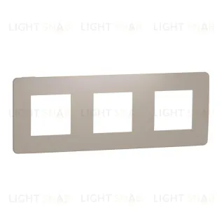 Рамка тройная Schneider Electric Unica Studio Color, песочный-белый NU280626 NU280626