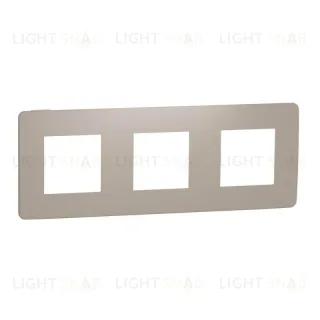 Рамка тройная Schneider Electric Unica Studio Color, песочный-бежевый NU280627 NU280627