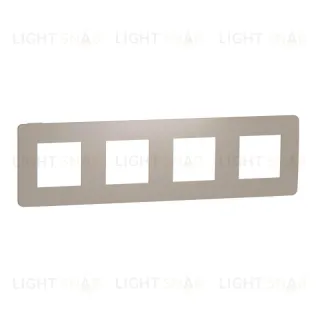 Рамка четверная Schneider Electric Unica Studio Color, песочный-бежевый NU280827 NU280827