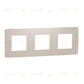 Рамка тройная Schneider Electric Unica Studio Color, бежевый NU280644 NU280644