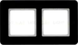 Рамка двойная Berker Q.7 черное стекло 10126076 10126076