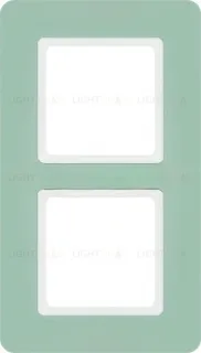 Рамка двойная Berker Q.7 зеленый базальт 10126154 10126154