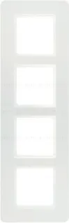 Рамка четверная Berker Q.7 полярная белизна, пластик 10146189 10146189
